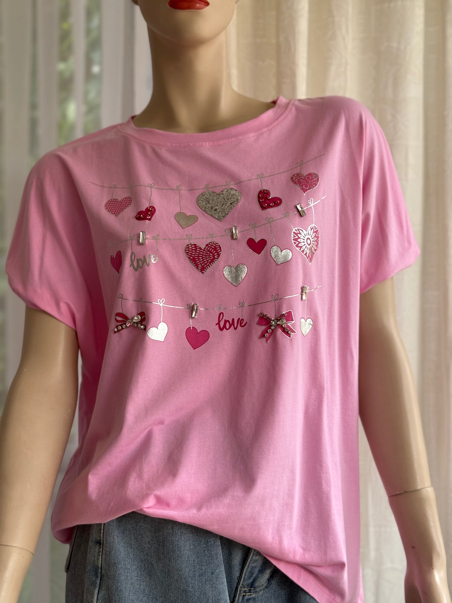 Camiseta Corazones