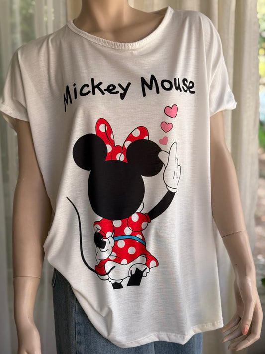 Camiseta Minnie Corazones