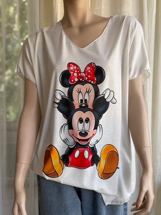 Camiseta Mickey y Minnie